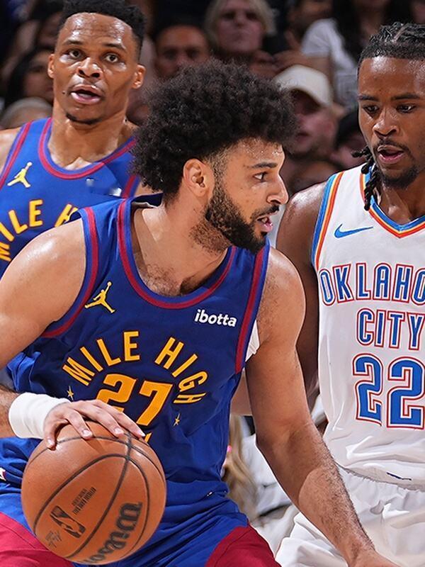 掘金更希望首轮打湖人，索性在对雷霆的比赛中轮休了约基奇、穆雷和戈登，但是雷霆显然