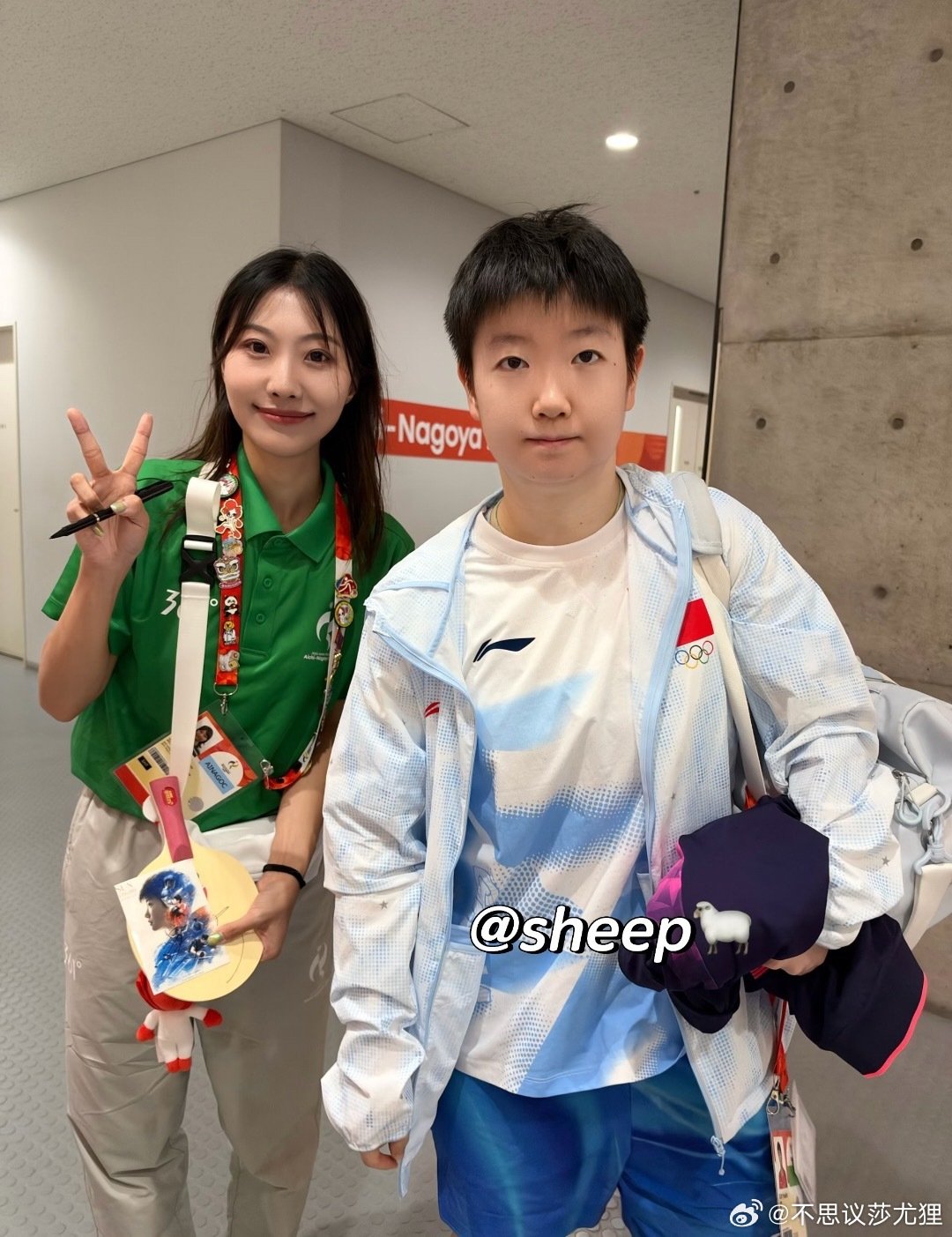 #孙颖莎#刚洗好澡的宝宝我闻闻​