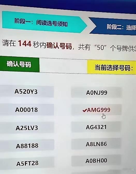 如果让你来选，你会选什么车牌呢？