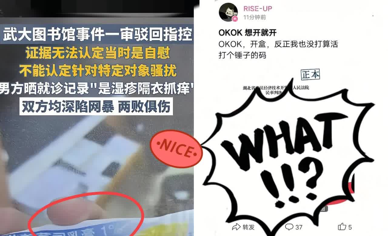 武汉大学涉诬告事件的女子，发文喊“我不想活了，判决也没给我留活路”，