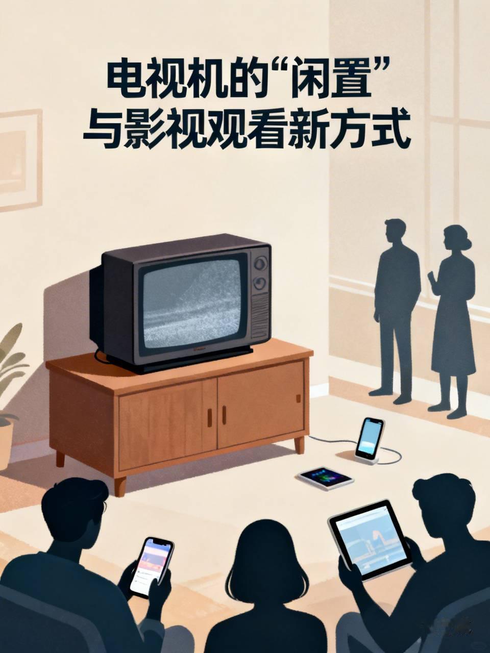 如今的电视机可不就是个摆设嘛！以往一家人围坐在一起看电视的温馨场景，在当下已难觅