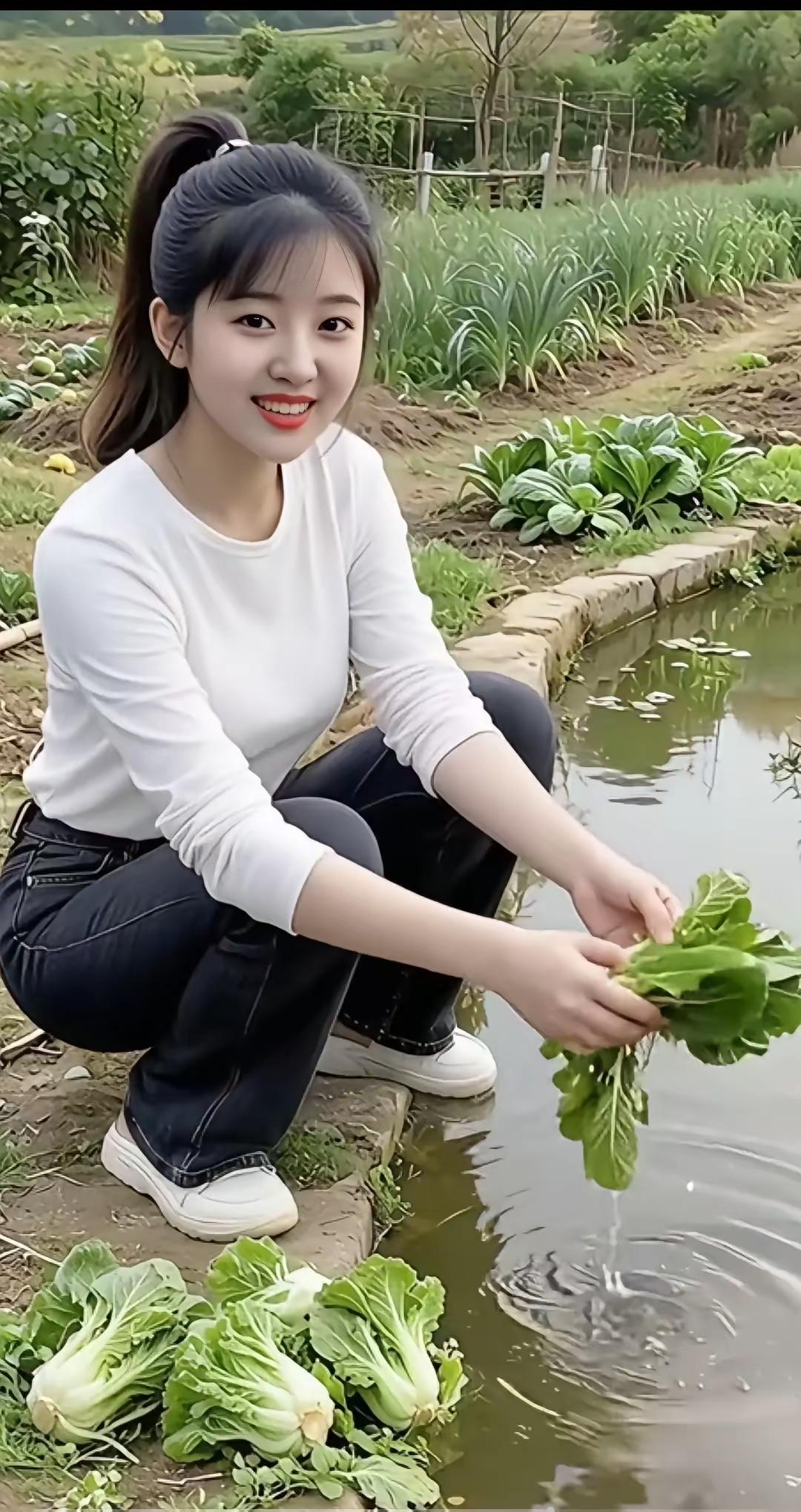 田园生活，亲手采摘新鲜蔬菜，享受自然之美！🌿🌱🌿