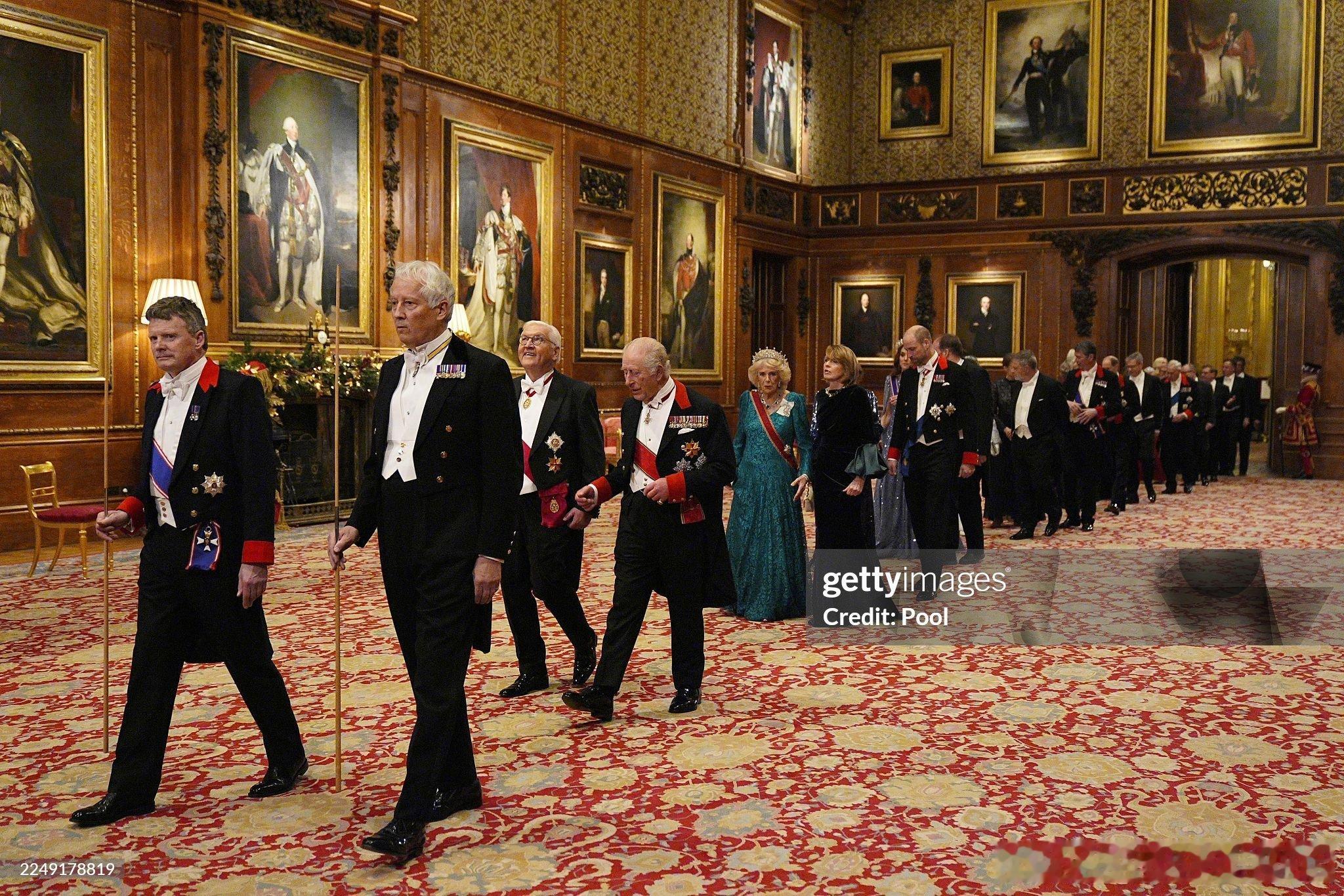 新闻2025.12.3德国国事访问英国Day1，晚宴部分，卡米拉新解锁Gr