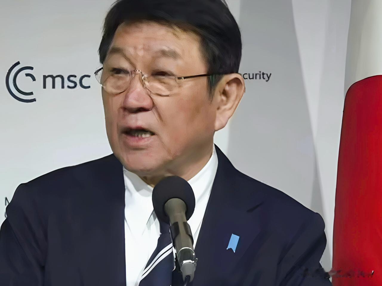 在德国慕尼黑安全会议上，日本外相“驳斥”中方的观点，他说王毅外长的话“不符合事实