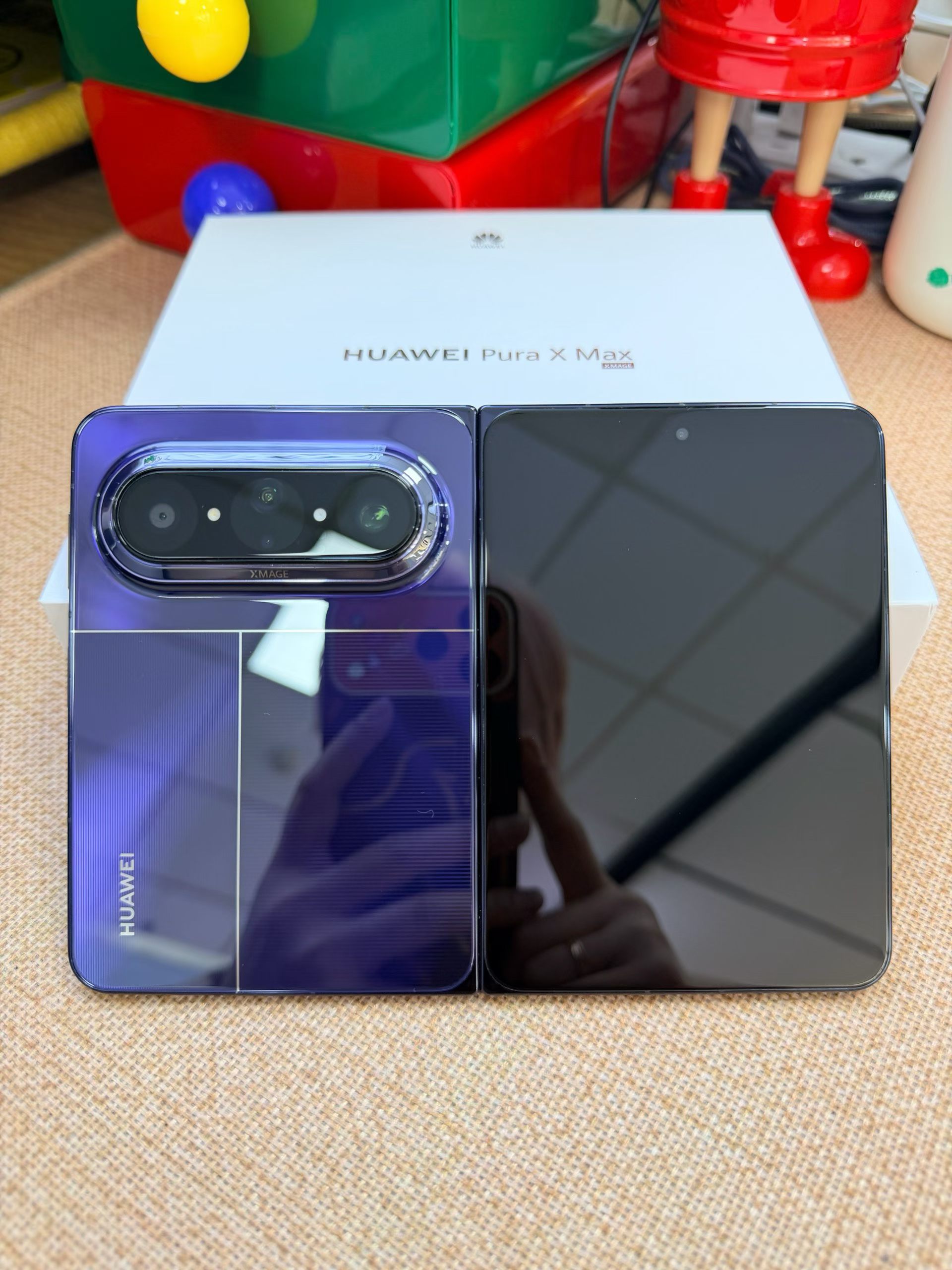 精品二手机华为PuraXMax典藏版16+512G蓝激活2个月，电池效率10