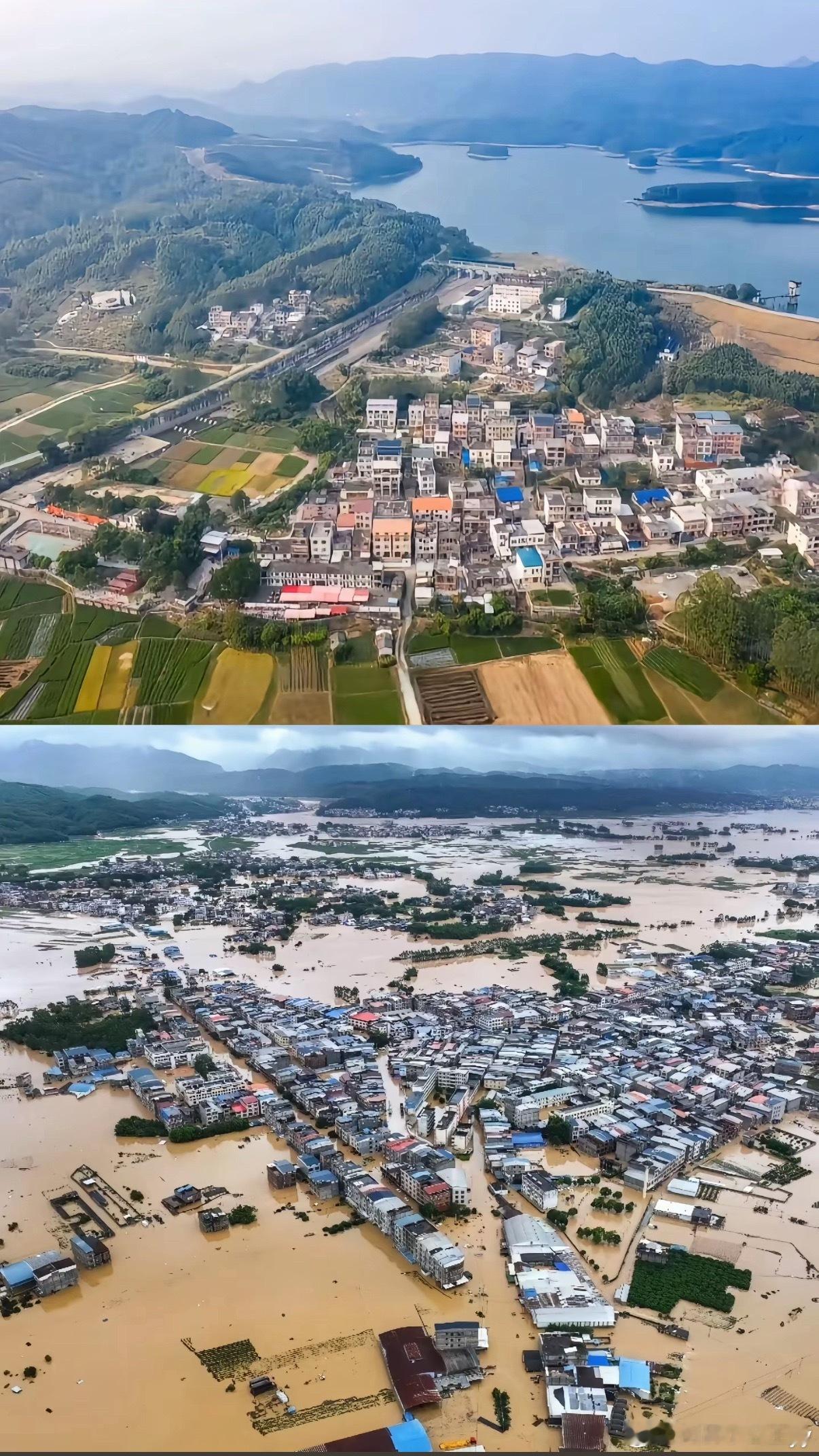六蓝水库洪水已退去广西横州市六蓝水库因台风“美莎克”带来历史极值暴雨，于7月