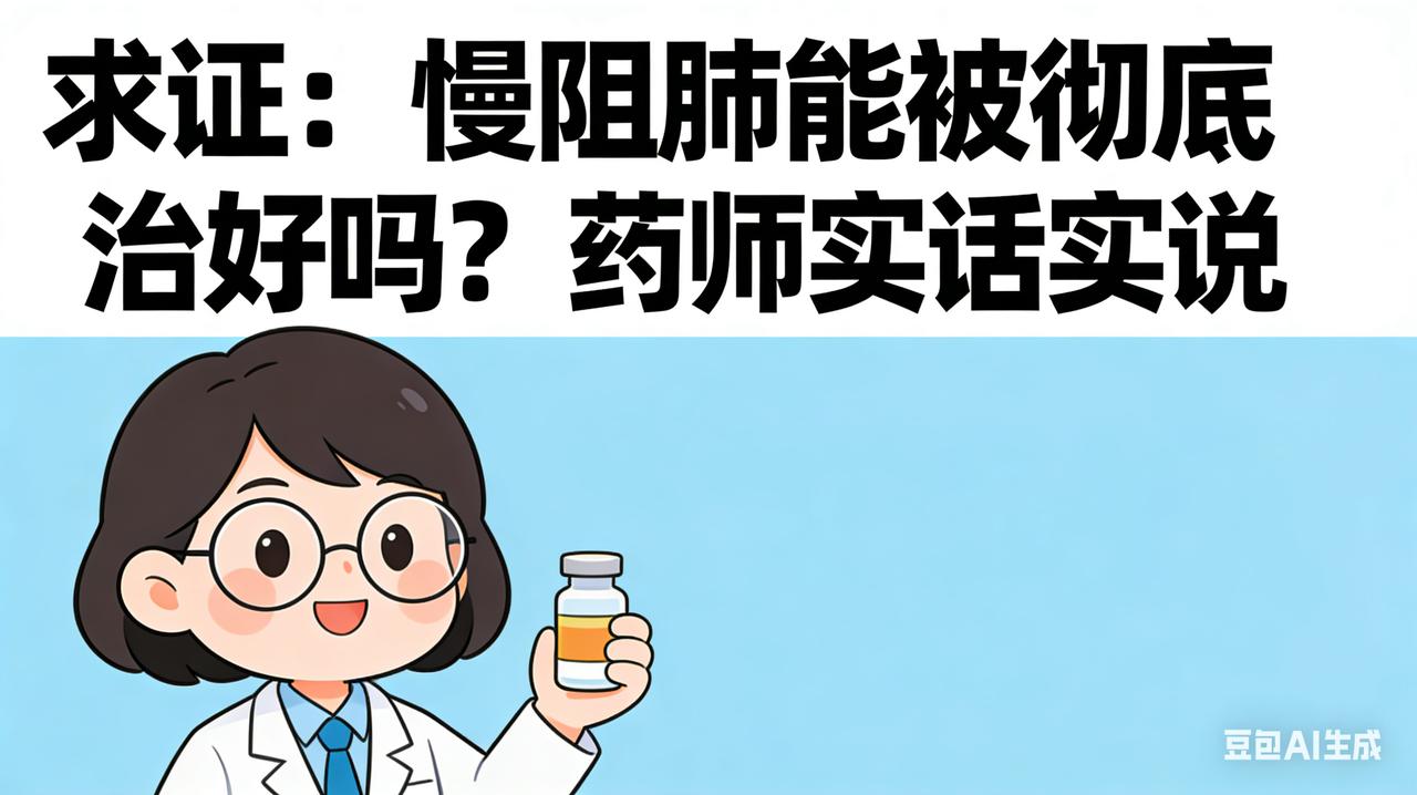 求证：慢阻肺能被彻底治好吗？药师实话实说很多慢阻肺病友确诊后，最想问的一句