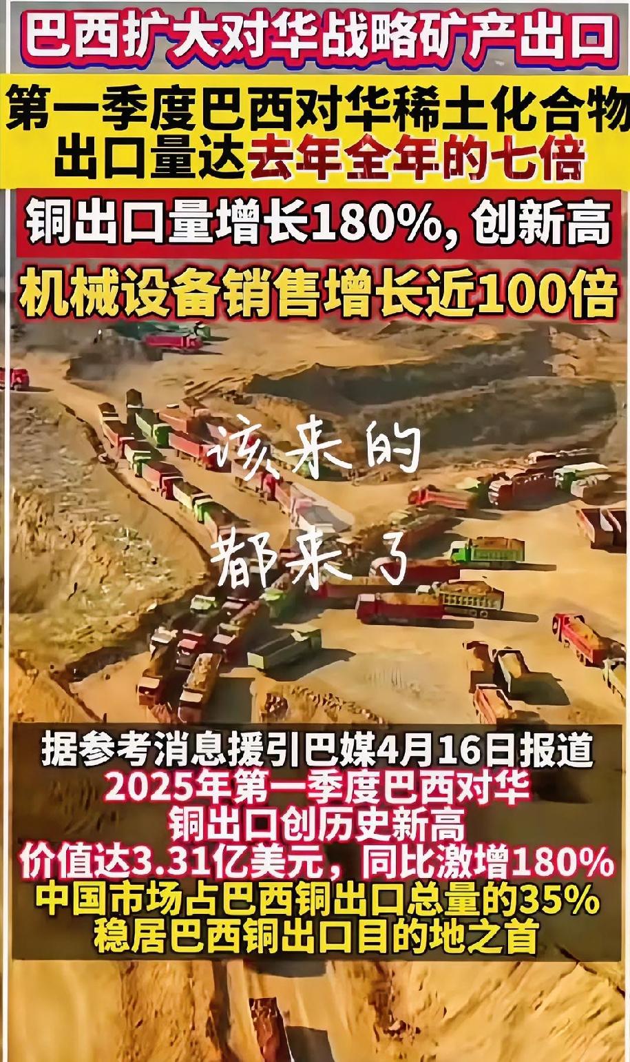 宁可每吨亏20万也不卖中国！巴西矿商高调站队欧美，妄图靠稀土围堵我国，到头来怕是