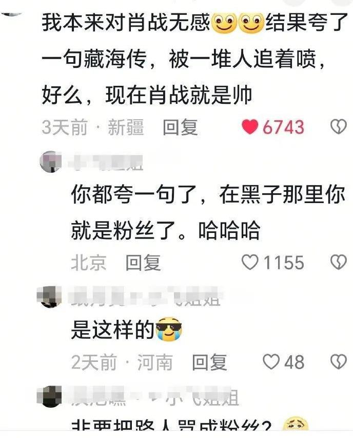肖战黑粉真的喜欢帮肖战把路人粉骂成死忠粉[笑着哭]