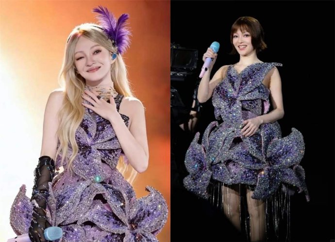 近日，张韶涵更换发型师一事引发关注。有人做出张韶涵演唱会相同造型下不同发型的对比