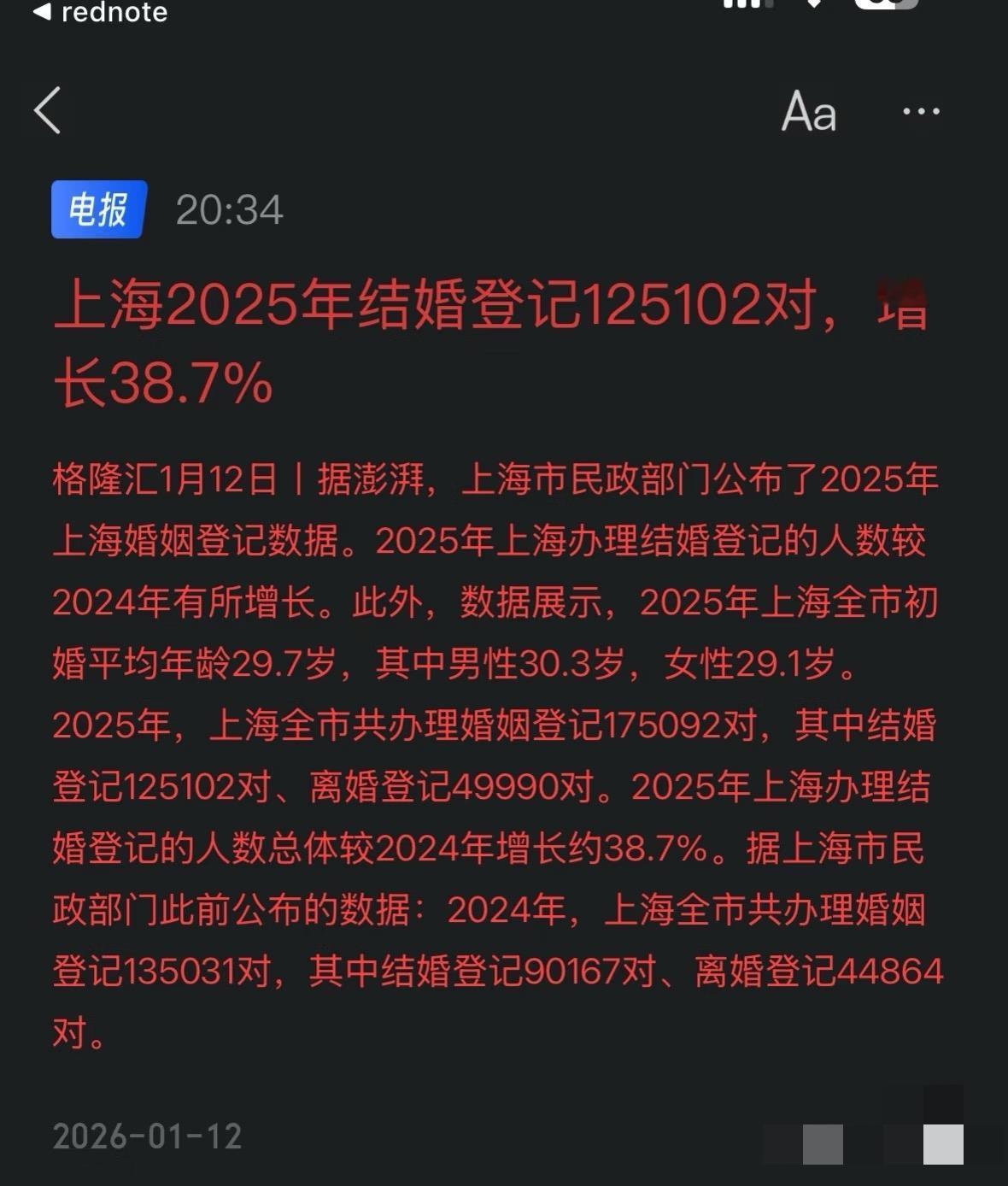 不是说上海人不结婚的吗这不结的挺多的嘛还增长38%呢看来也是网上说说而