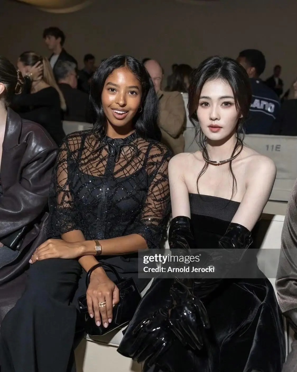 【白鹿与科比大女儿同框看秀东方黑玫瑰与西方黑珍珠的碰撞】白鹿与科比大女儿娜塔