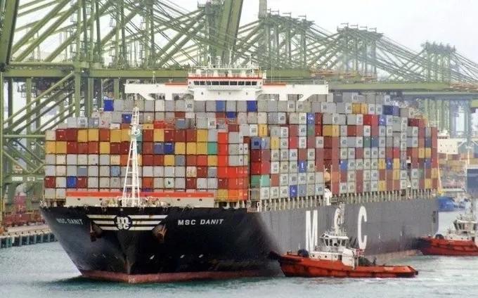 集装箱货轮MSCDanit号在多国遭遇抗议或拒绝卸货后，只好停靠埃及港口，卸下