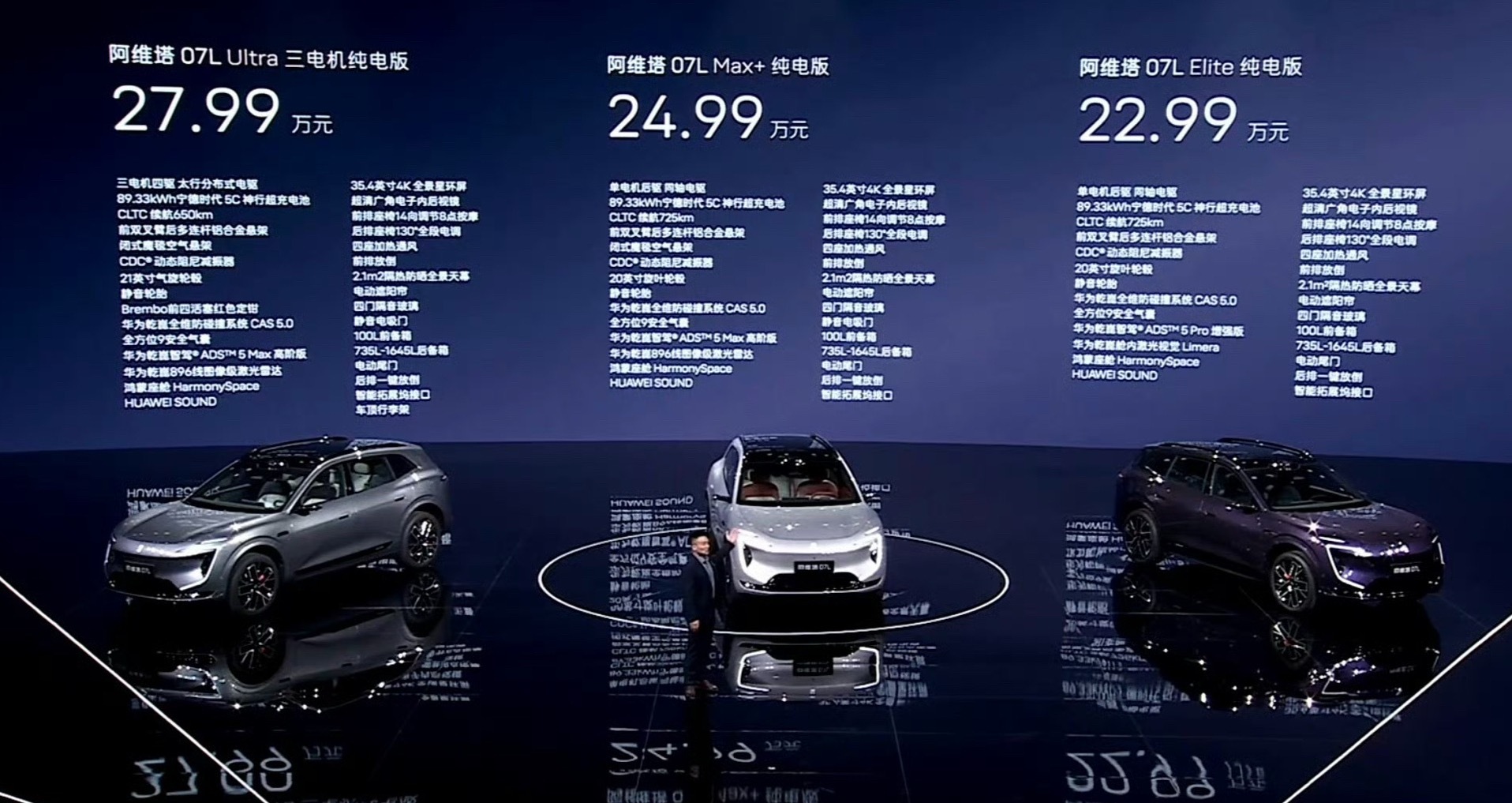 阿维塔07L正式上市！3个版本限时权益价都可以减1万，21.99万起，这定价诚意