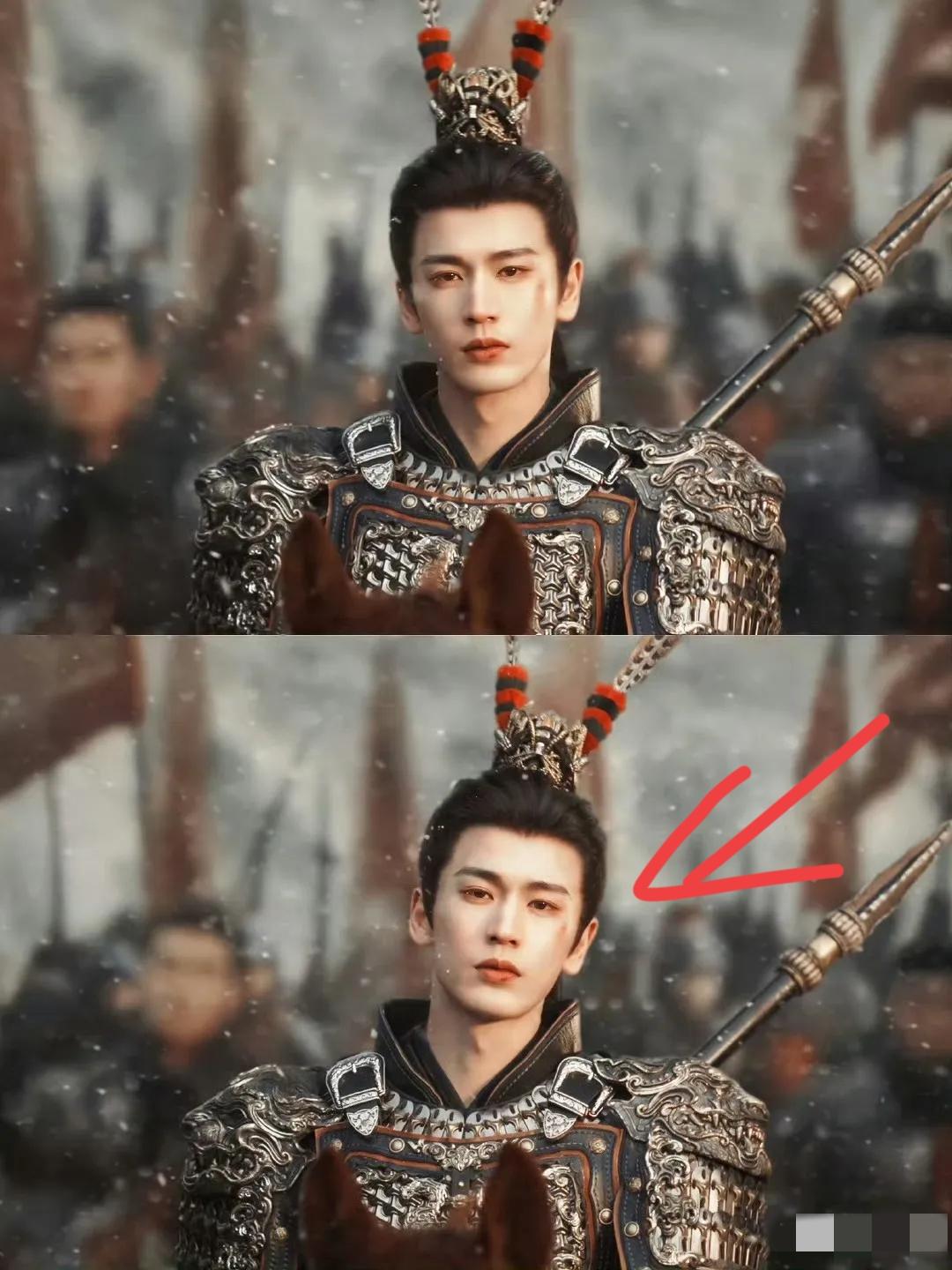 张凌赫被嘲“粉底液将军”！张凌赫最近靠着新作里，雉鸡翎冠造型出圈，迷倒万千少女