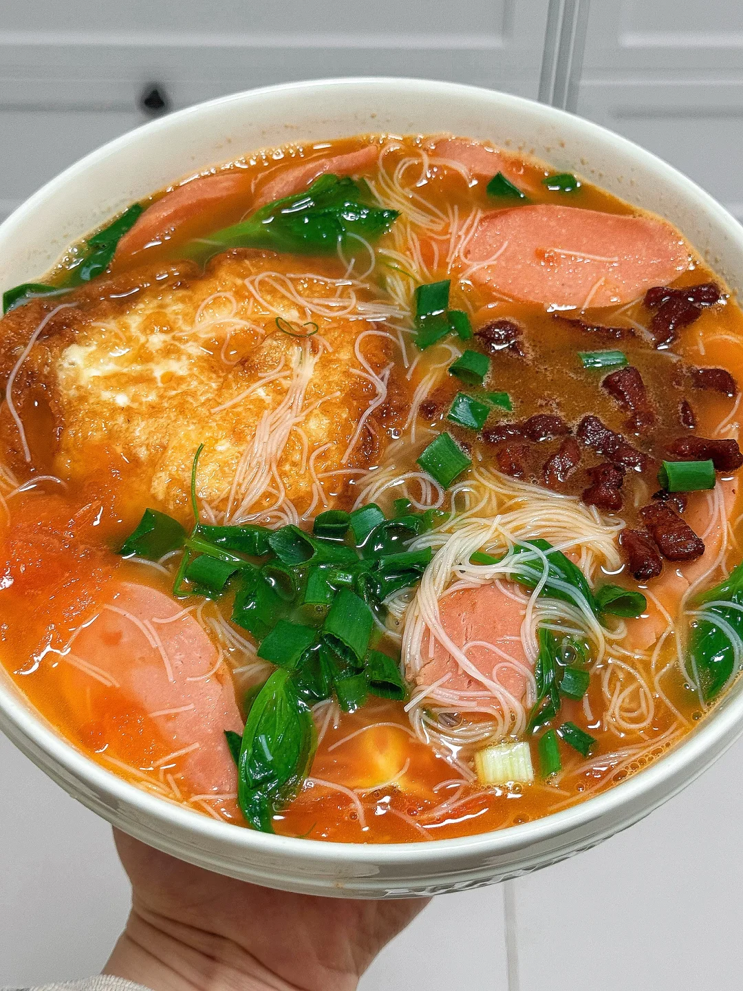 谁懂啊？番茄脆哨米粉吃一次爱一次！