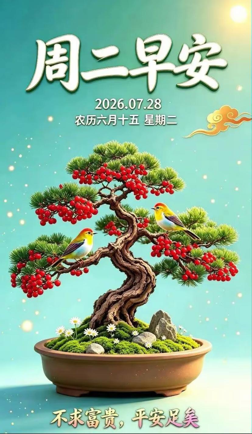 🌺2026年7月28日，霞染清荷，安然度夏，初心如磐🌺🌿🌅晨光缱绻，