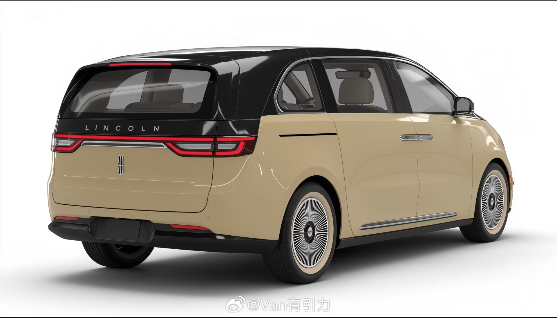 车迷自发绘制的林肯MPV渲染图，好不好看先放一边，反正这组图的细节还挺像那么回事