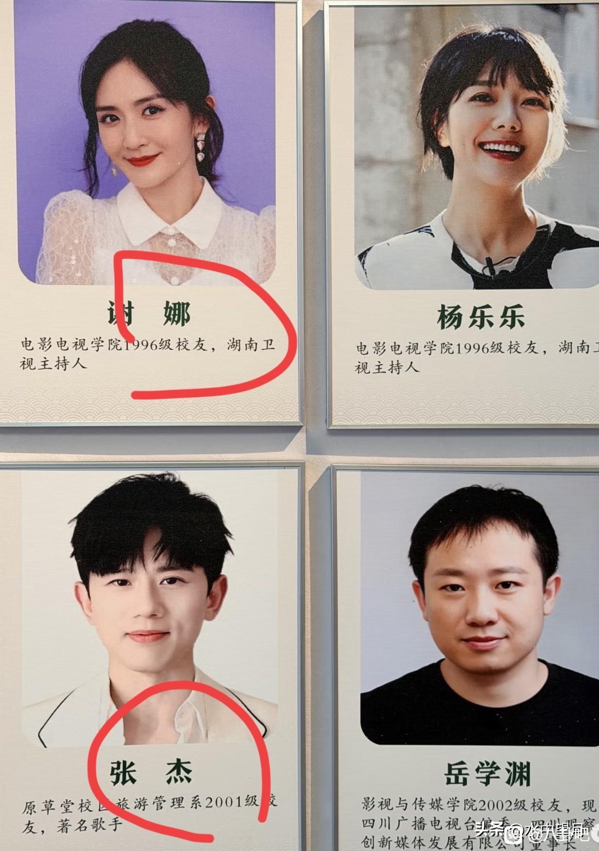张杰和谢娜他俩居然还是校友