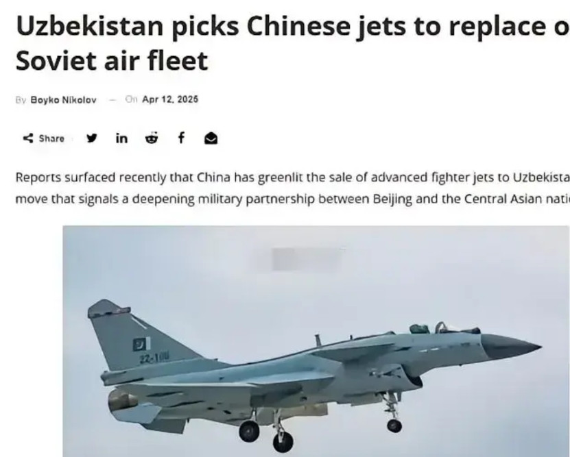 歼10战机落户乌兹别克斯坦，国际军售市场炸锅了。乌兹别克斯坦购买歼10的消息一