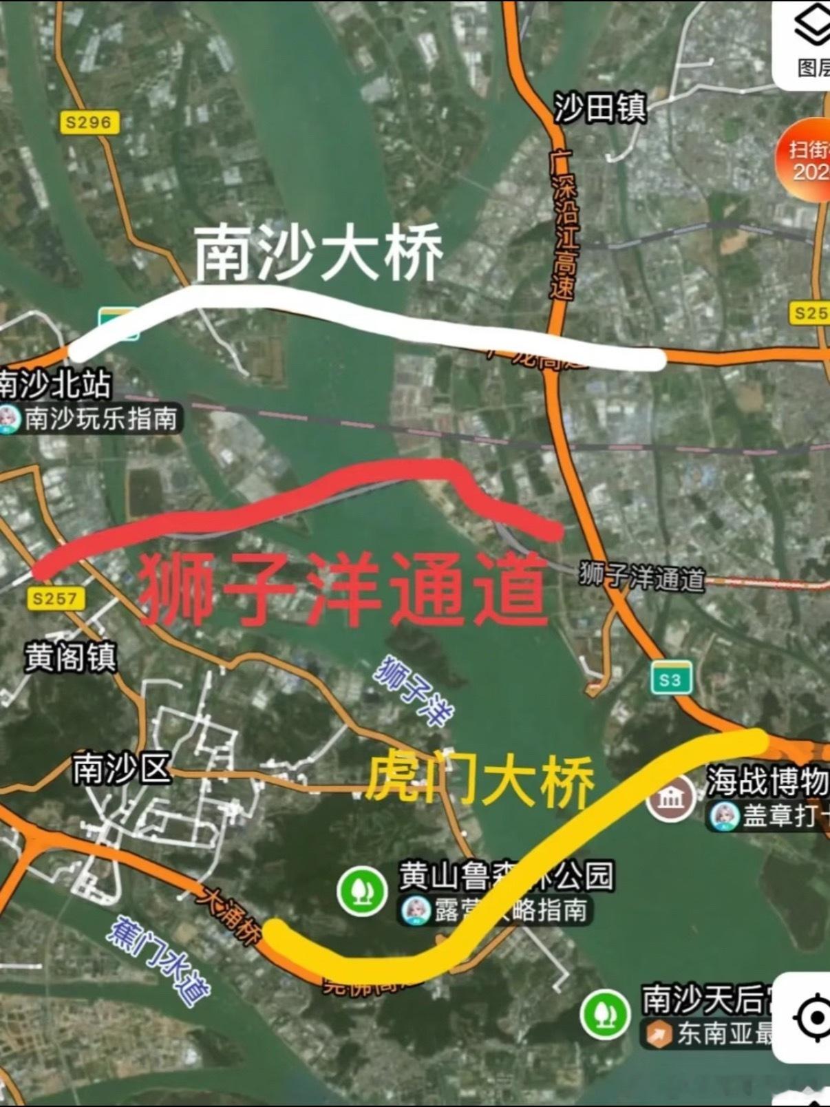 粤港澳大湾区又一座世界之最原来狮子洋通道横切面是这样的，跨海、通航、超大跨度、复