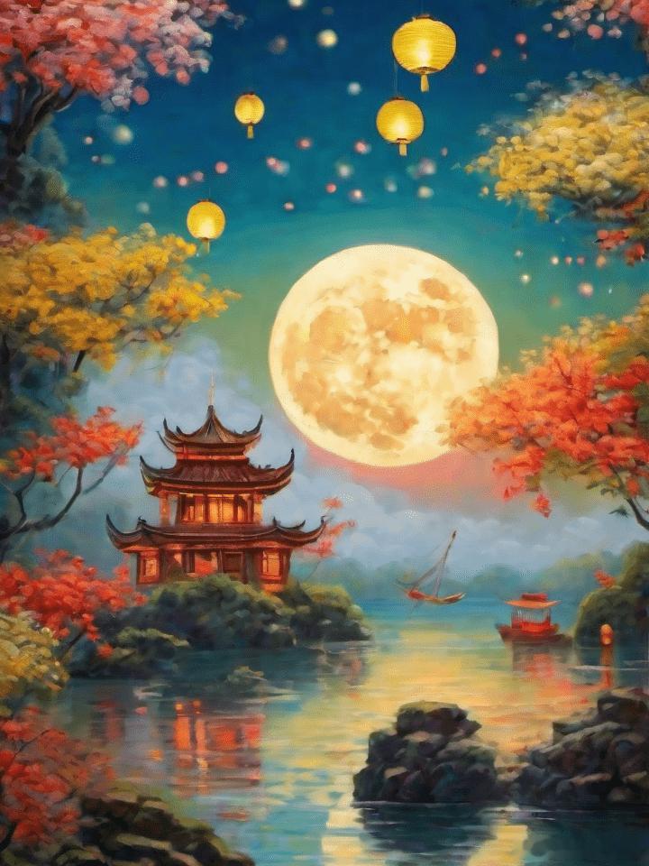 杨林无论天南与海北，不论相聚与离别，中秋月圆终会到：但愿人圆梦更圆。