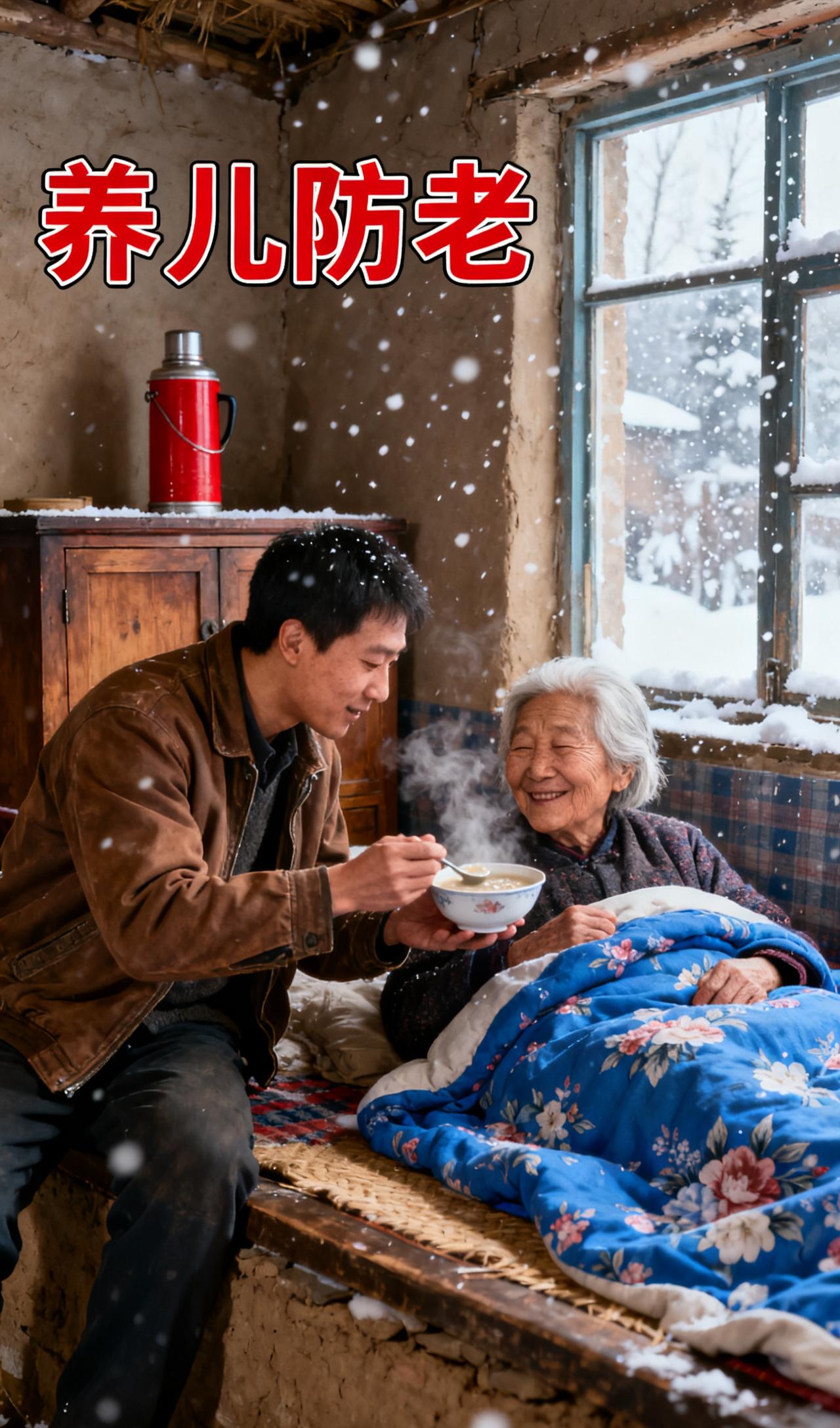 如果还没结婚生孩子，我一定相信养儿防老，现在人老中年，不一点都不相信