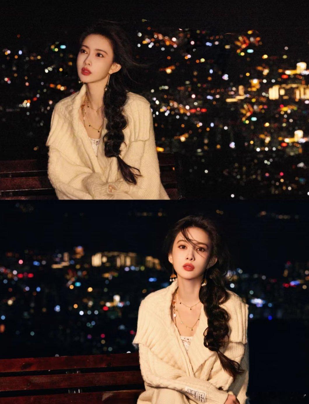 孟子义这组写真氛围感绝了，提着灯宛如夜空中最璀璨的星辰～