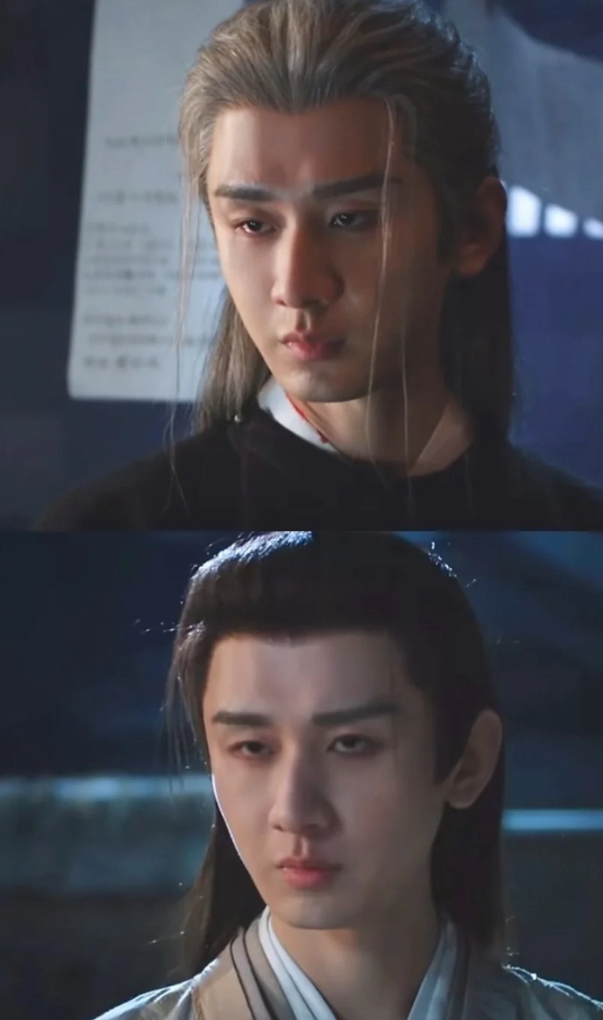 甚至连眼型都变了他原本眼睛明明是圆圆的，被这个耷拉眼强烈吸引了，感觉是那种身处黑