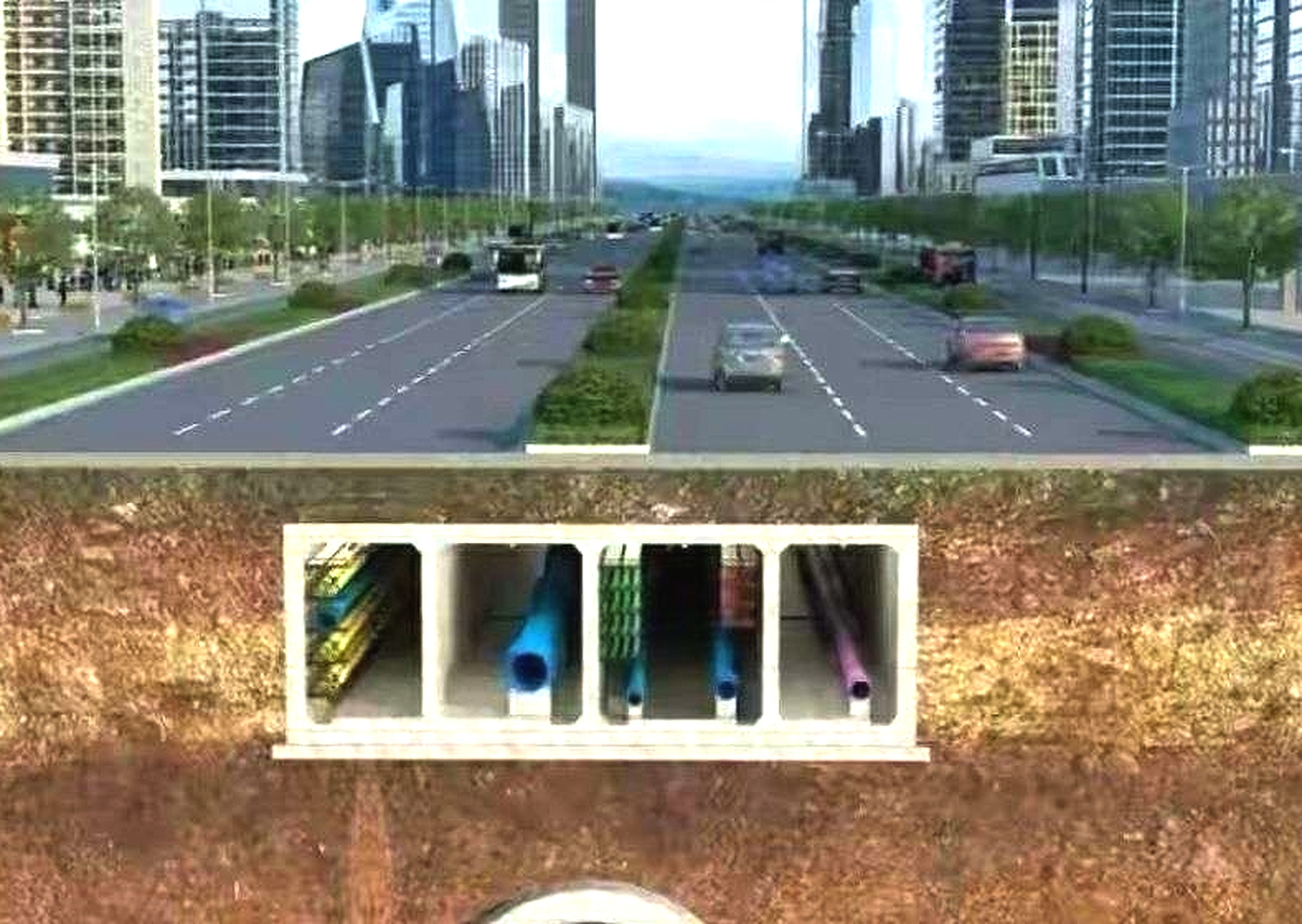 为什么反复挖路修路，设计成这样不就行了吗？