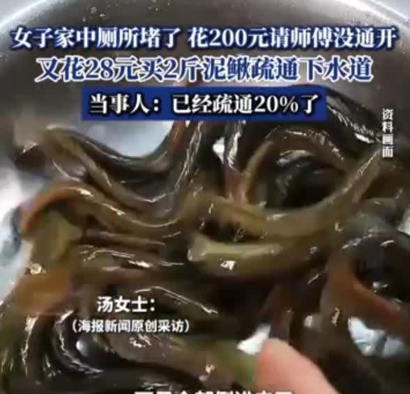 ＂真是个人才！＂2024年11月，浙江衢州，一女子家中马桶堵塞多日，花费200请
