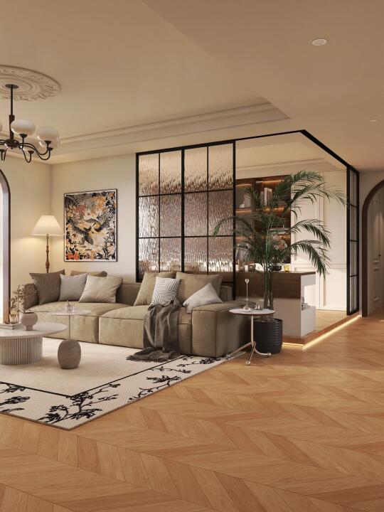 我设计的120m²法式中古风装修🏠业主超满意～
