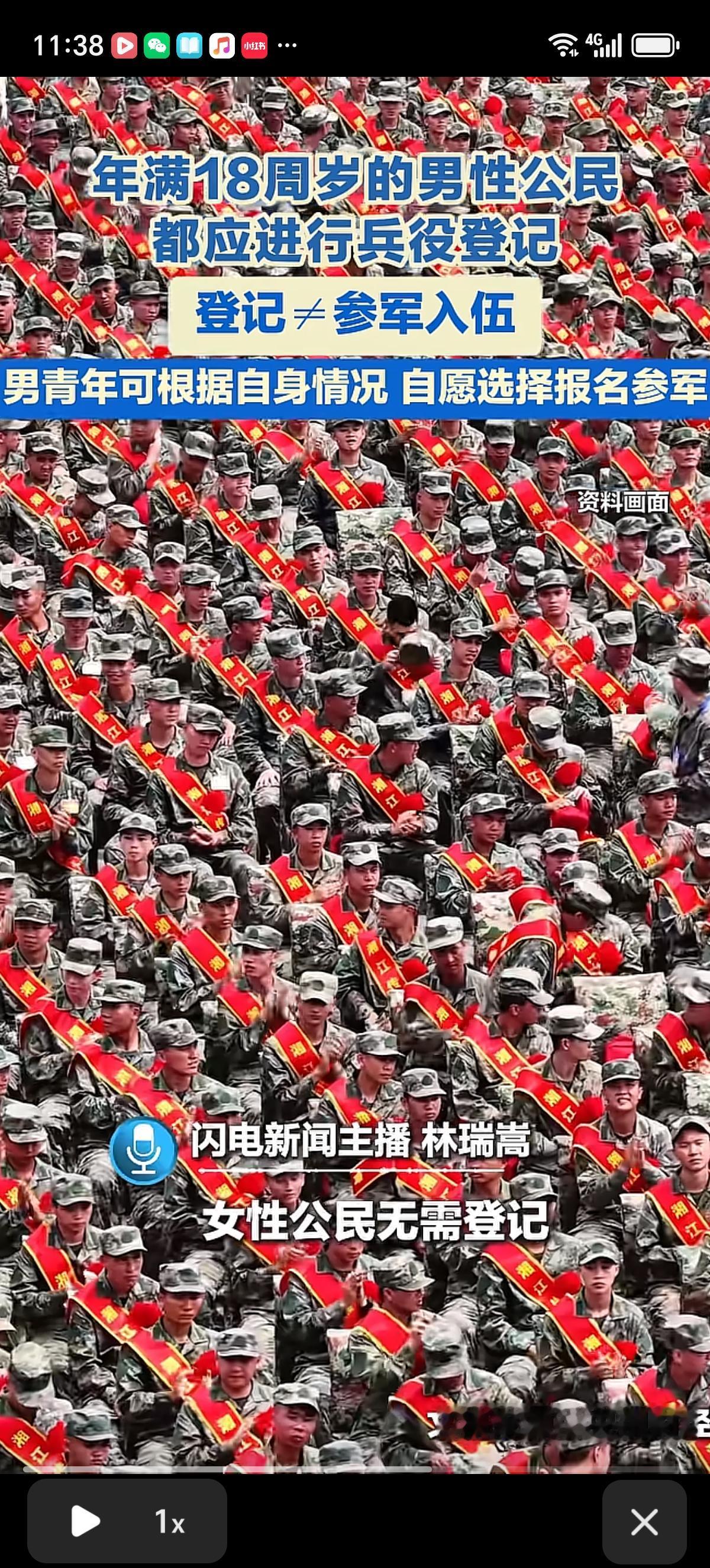 我们是不是要做好作战准备了？今年满18周岁的男性都得进行兵役登记，我兄弟刚好18
