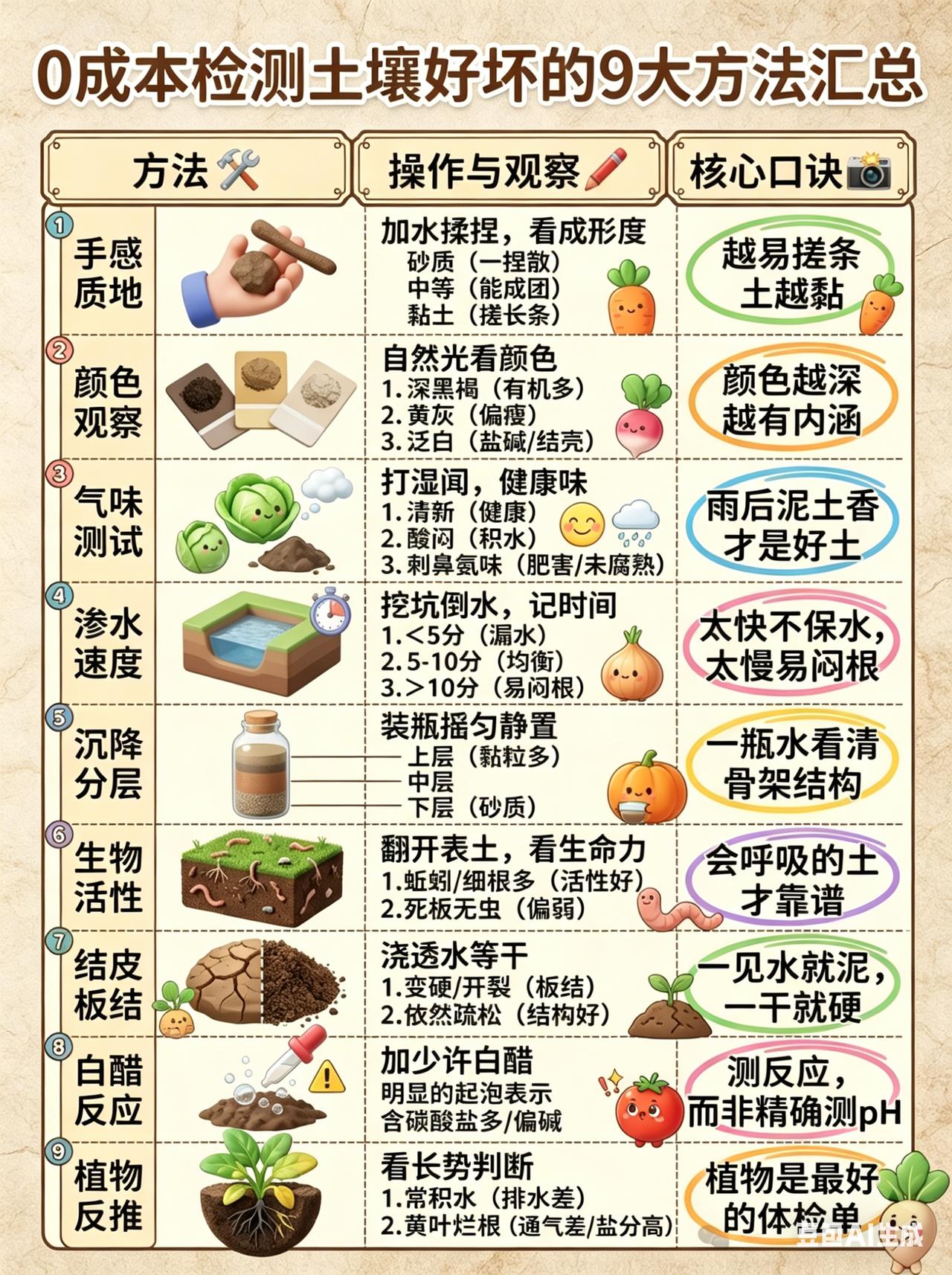 不用仪器，3个土办法摸清你家地脾气！种啥啥旺你是不是也觉得测土太麻烦、太贵？其