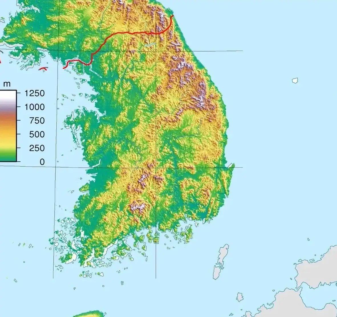 韩国陆地面积超10万平方公里，让人吃惊的是，在如此辽阔的土地上，竟然连一个
