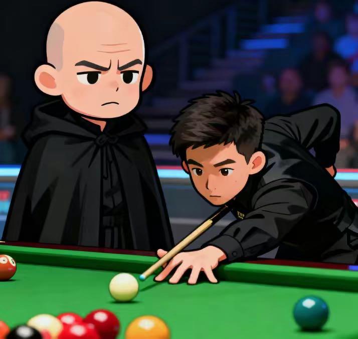 斯诺克英锦赛资格赛，雷佩凡和江俊的德比战，5:1领先的雷佩凡被追到5:4。关键第