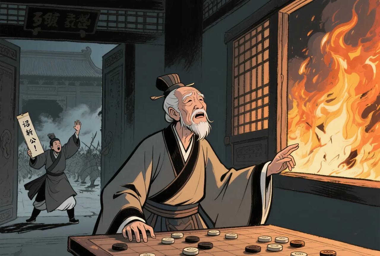 永康元年，六十九岁的张华推开棋盘，望向窗外骤起的火光。赵王司马伦的叛军已攻破宫门