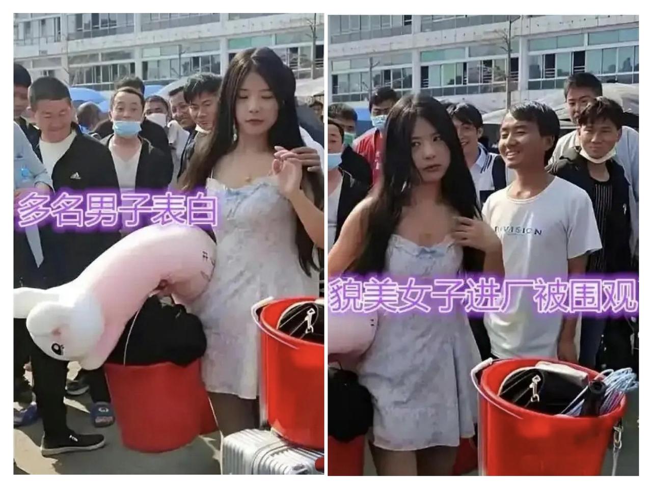 高颜值女孩进厂工作被众多男工友看中，都想做她男朋友。一位从农村来的漂亮女孩到城