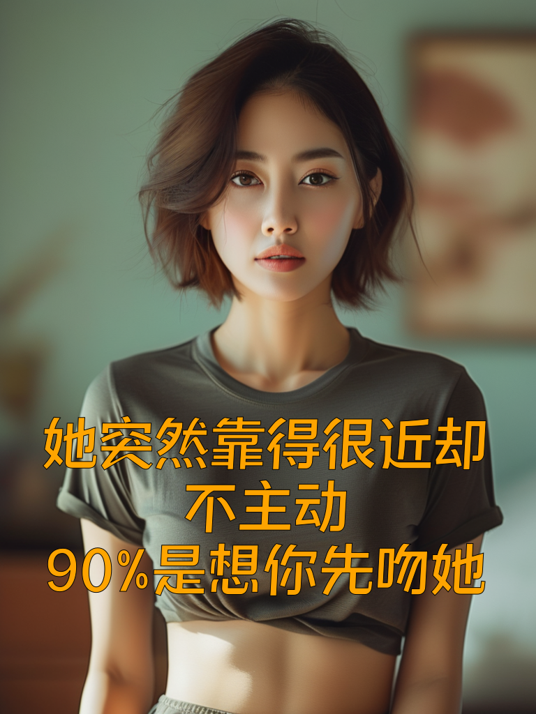 她突然靠得很近却不主动？90%是想你先吻她