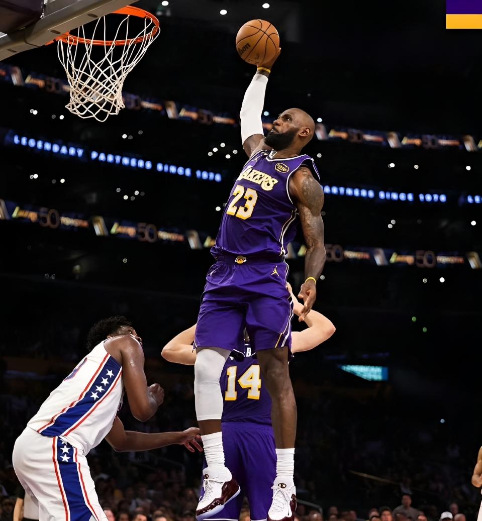 一个球都投不进，詹姆斯靠什么带领湖人逆转76人？湖人主场逆转76人的比赛，东