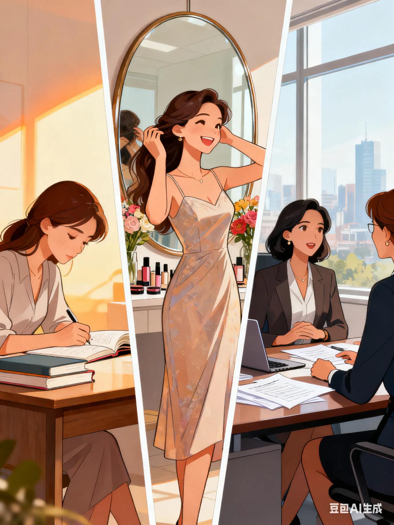 女人有三件事不能停:学习变美赚钱像公主一样出门,像汉子一样工作,