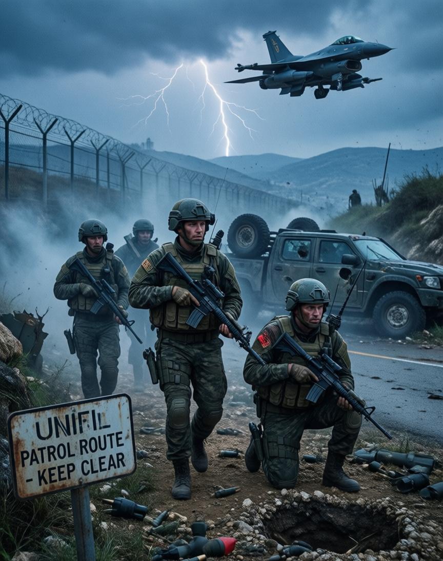 联合国维和部队在黎巴嫩南部巡逻，一天之内被人打了三回。新华社3月16日的消息