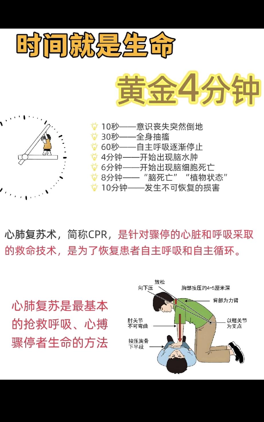 今天看到“黄金四分钟”这几个字，心里突然被揪了一下。我们总以为生死离自己很远