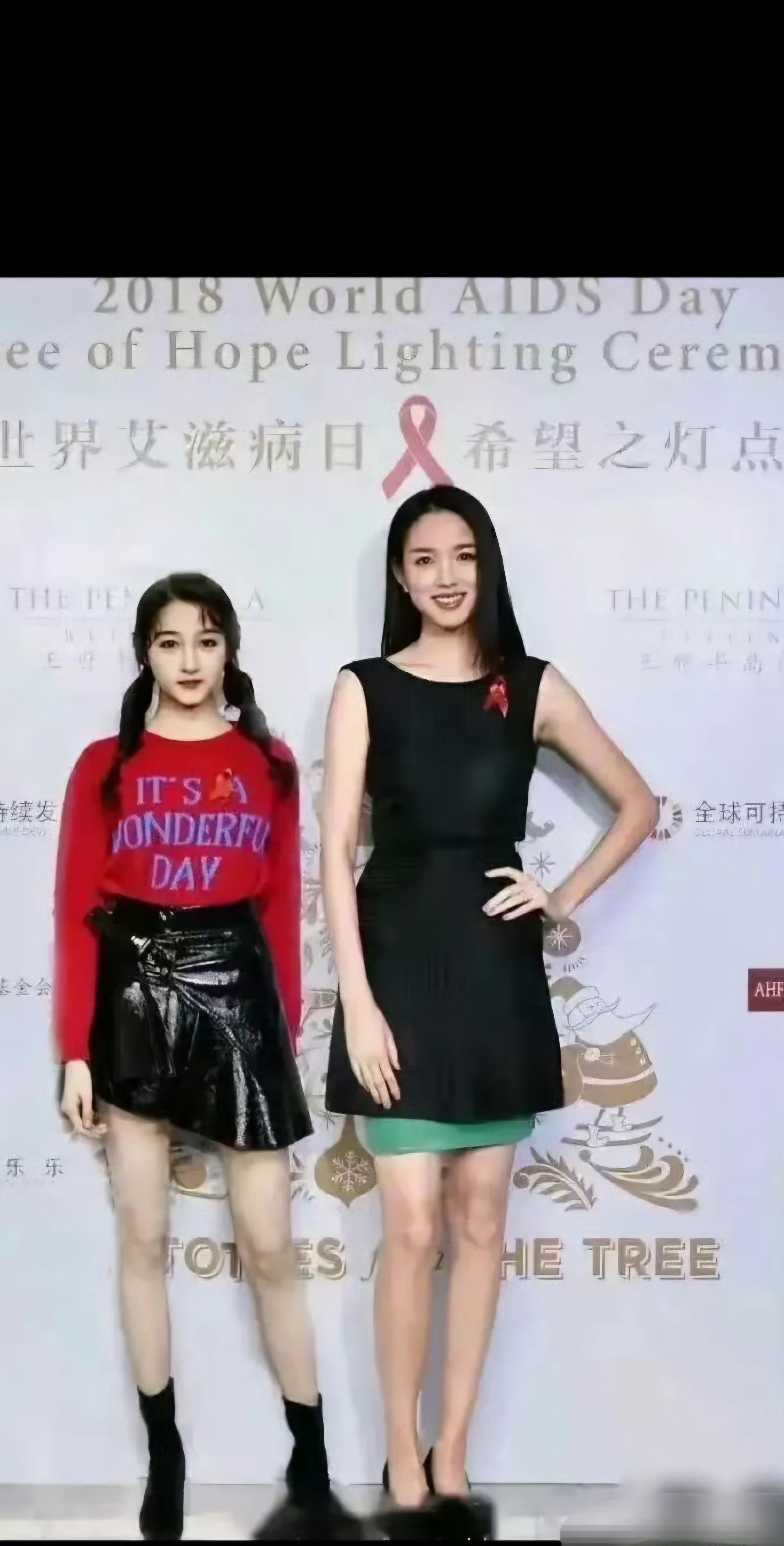 关晓彤和张梓琳萌萌的身高差​​​
