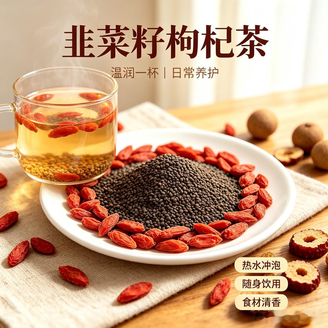 男女都喜欢的每日一杯茶——这款茶饮了不得韭菜籽枸杞茶功效、适用
