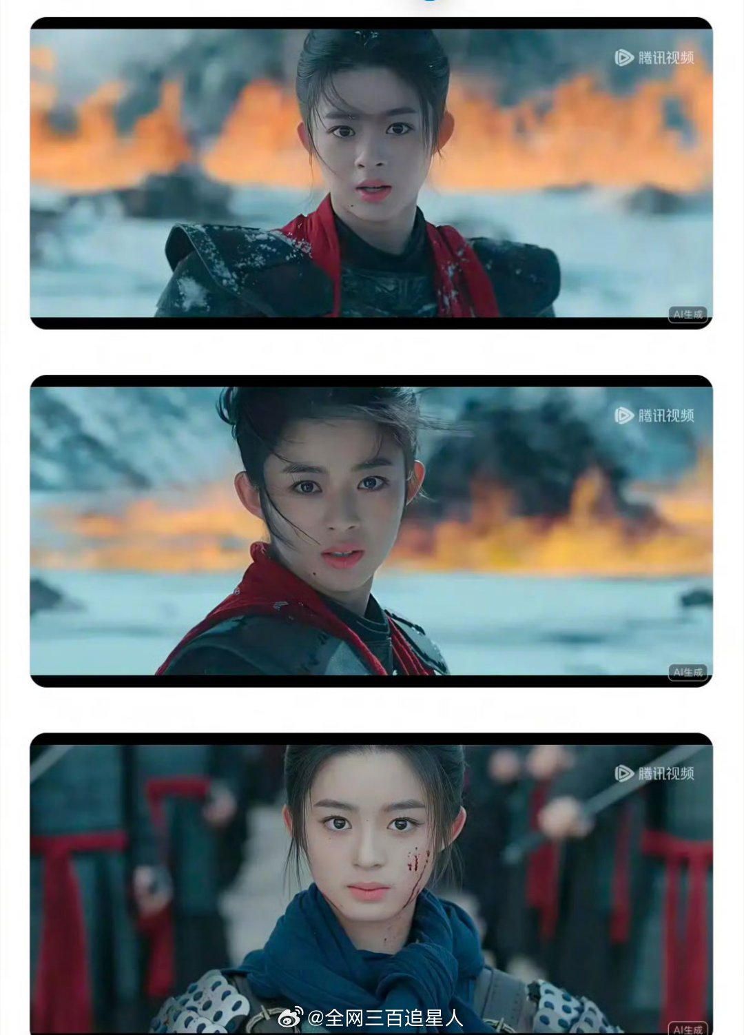 黄杨钿甜这张脸在冰湖重生里面真的不行，一点都不楚乔，更像网友说的宝宝将军