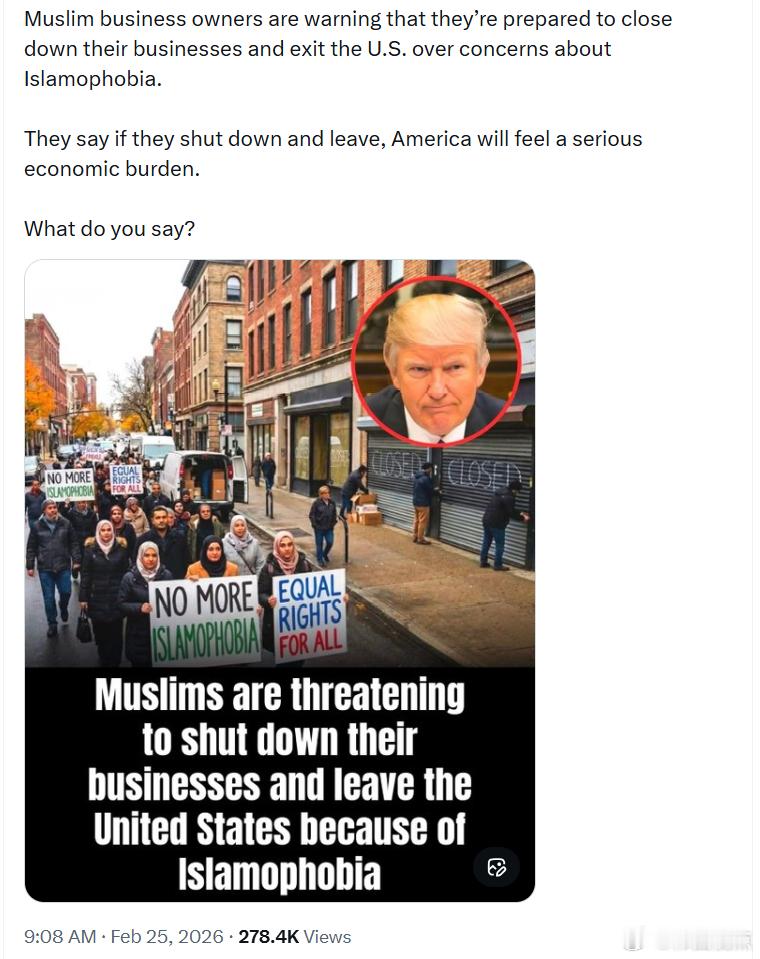 穆斯林企业主警告称，由于对伊斯兰恐惧症的担忧，他们准备关闭自己的企业并离开美国。