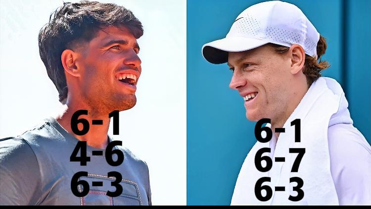 神同步的辛卡！！网友：不愧是一起在蒙特卡洛合练过…4月9日蒙特卡洛男单第三轮