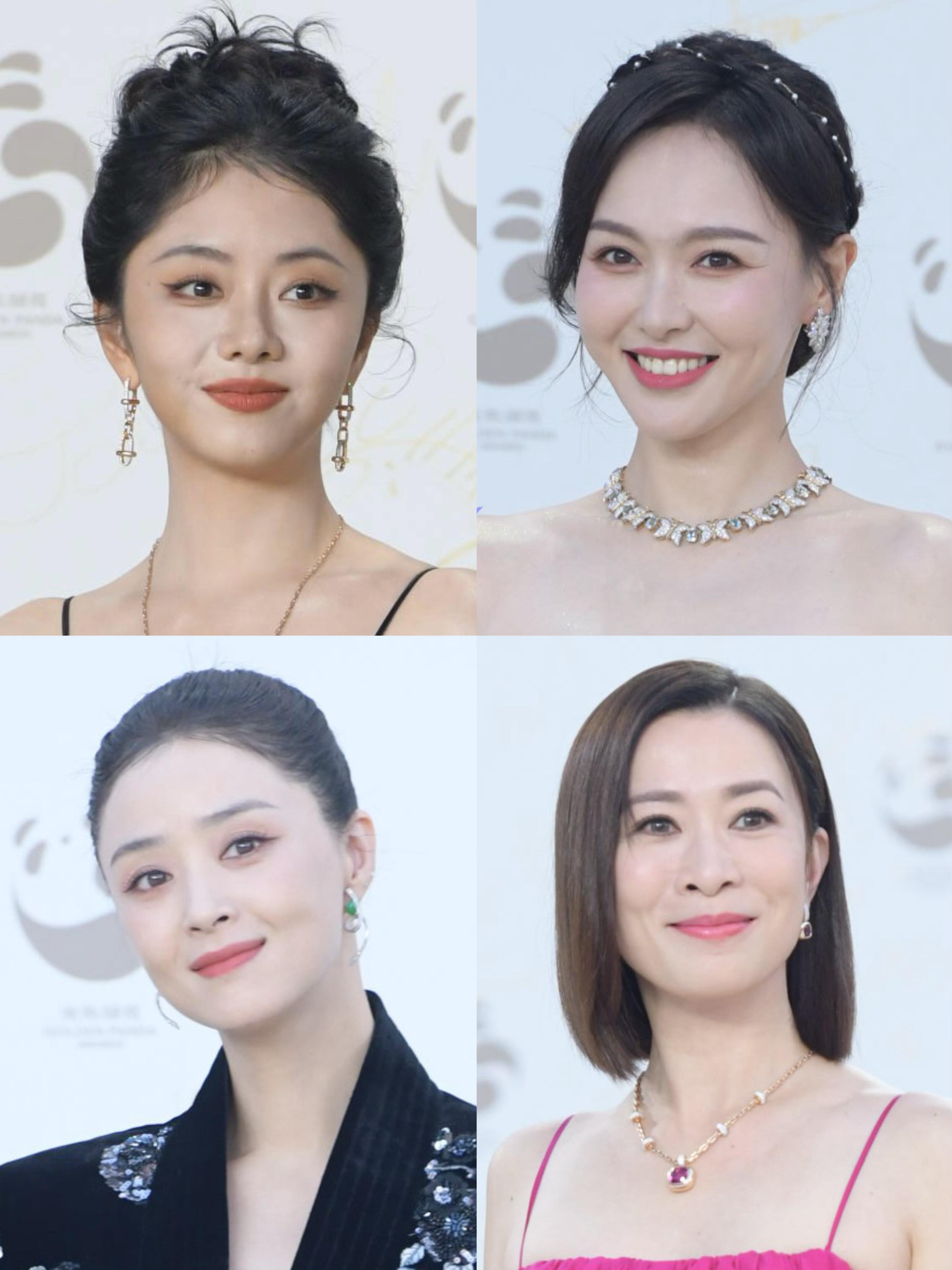 金熊猫红毯上的女明星生图唐嫣蒋欣佘诗曼谭松韵赵雅芝郝蕾金熊猫红毯上的女