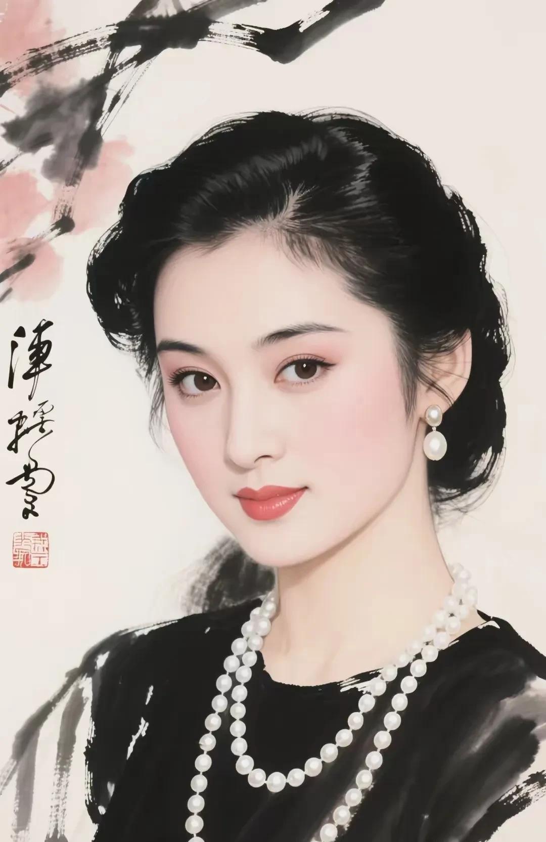 这女子称得上沉鱼落雁、闭月羞花吧，细细端详，白璧无瑕，秀色可餐，赏心悦目。美女